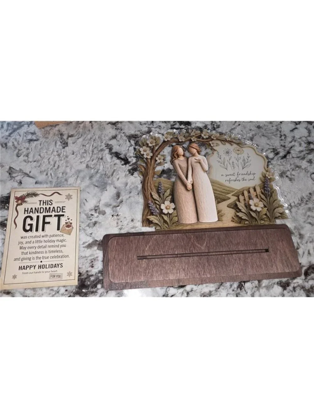 Best Friend Birthday Gifts for Women, Friendship Keepsake Plaque